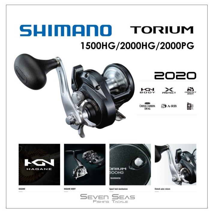 Shimano Torium 2020 1500HG 2000HG 2000PG Overhead OH Reel Pancing