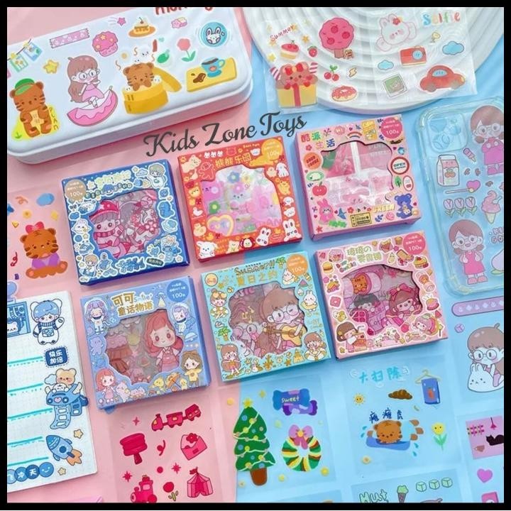 

HOT DEAL STICKER 2D WATERPROOF BUAT BOTOL TAHAN AIR VIRAL DIY 100 PCS !!