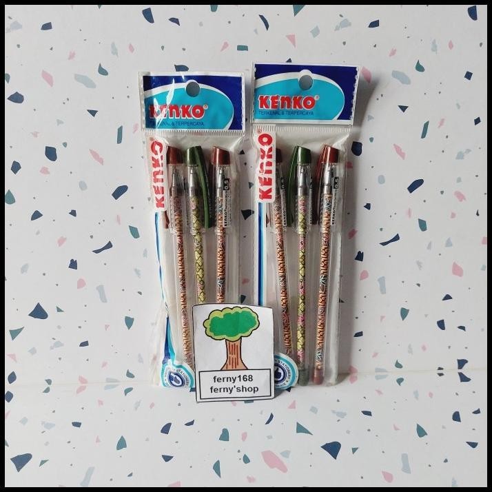 

DISKON PEN GEL KENKO BG-16 PULPEN GEL KENKO 0.5MM 1 SET ISI 3