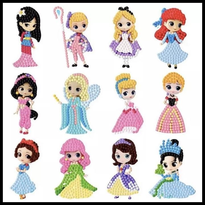 

GRATIS ONGKIR ( KKM ) DIY STICKER FULL DRILL DIAMOND PAINTING CUTIE POP CARTOON !