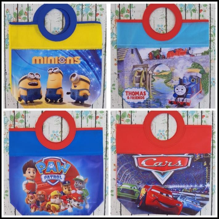 

HOT DEAL TAS SPUNBOND/TAS GAGANG BULAT/TAS GOODIE BAG/TAS KARAKTER ANAK2 !!!