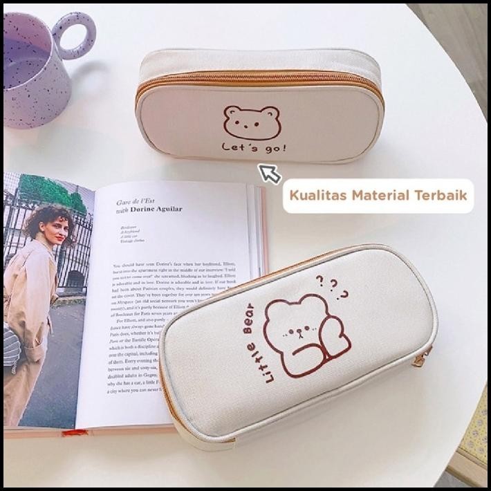 

BEST DEAL KOTAK PENSIL BEAR LUCU ORGANIZER BOX PENCIL CASE TEMPAT PENSIL KOREA