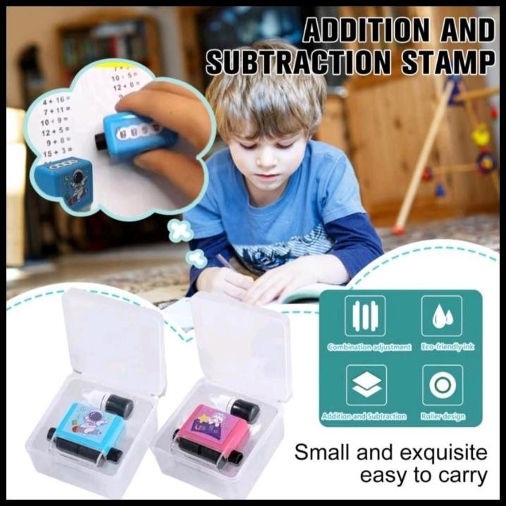 

BEST DEAL STEMPEL MATEMATIKA / FUN ROLL STAMP MATH SET (TAMBAH KURANG KALI BAGI)