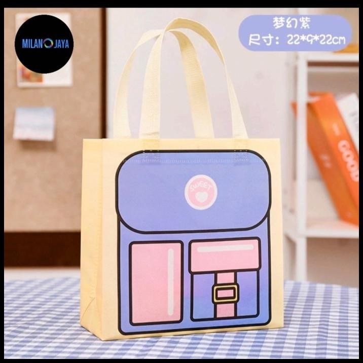 

BEST DEAL TAS SOUVENIR GOODIE BAG TAS SPUNBOUND ULTAH ANAK NON WOVEN TAS HADIAH KADO