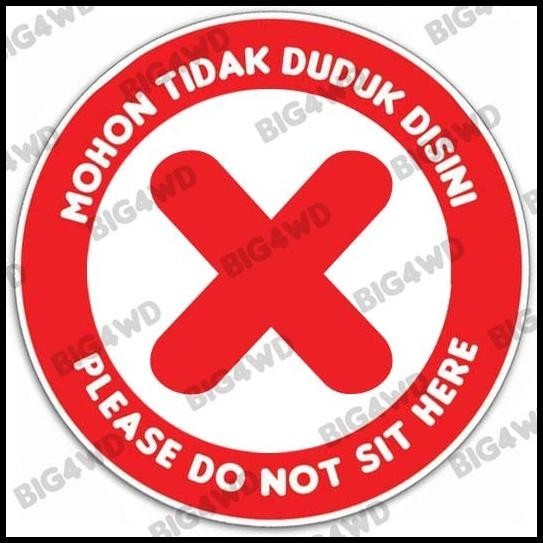 

DISKON STIKER MOHON TIDAK DUDUK DISINI SILANG