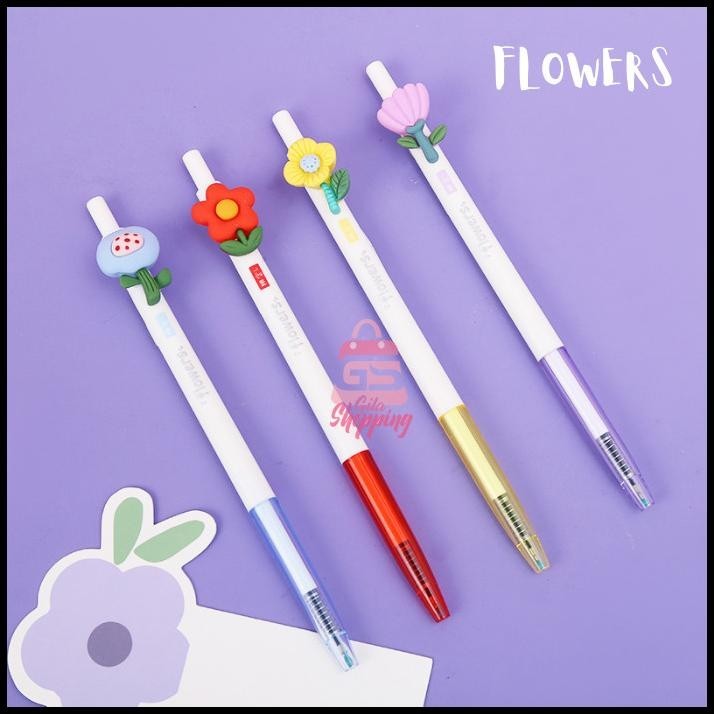 

BEST DEAL PULPEN GEL MOTIF FLOWERS / PENA LUCU IMUT KOREAN GEL PEN - ZF2550-2 !!!!