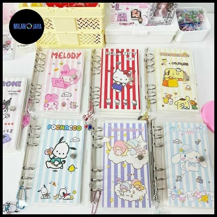 

TERMURAH BINDER RING SANRIO NOTEBOOK FREE GANTUNGAN CINNAMO KUROMI JURNAL KITTY