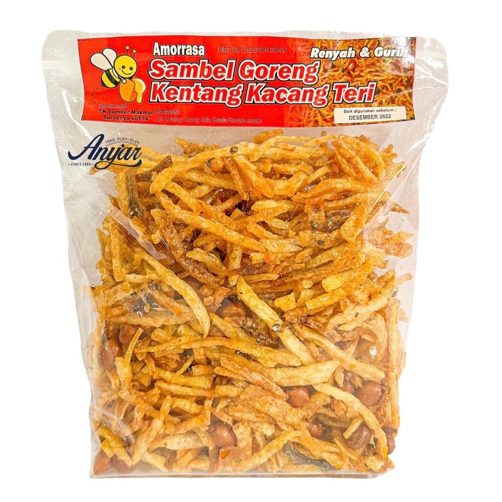 

Sambel Goreng Kentang Teri Kacang cap Amorrasa Tawon