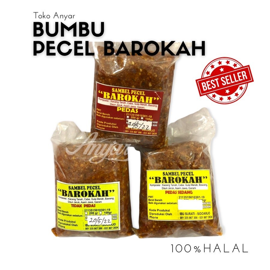

Sambel Pecel / Bumbu Pecel cap Barokah Siap Saji @Pack