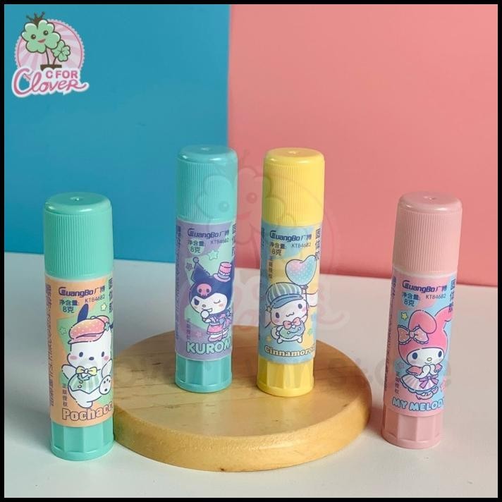 

DISKON CUTE CHARACTER STICKGLUE ALAT TULIS KERAJINAN MY MELODY KUROMI (CLS)
