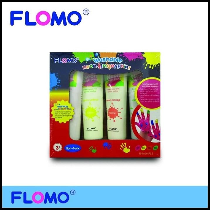 

HOT DEAL FLOMO WASHABLE FINGER PAINT NON TOXIC PAINT COLOR !!