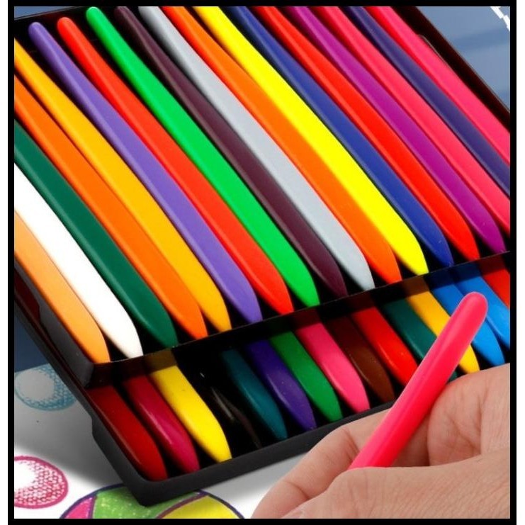 

HOT DEAL TRIANGULAR CRAYON LAB NON-TOXIC PENSIL GAMBAR CRAYON ISI 12 24 36 PCS !!!!
