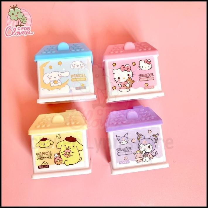 

TERMURAH [CLS] CUTE CHARACTER SHARPENER BOX FOR 2 TYPE PENCIL SERUTAN PENSIL LU !!!!!!!