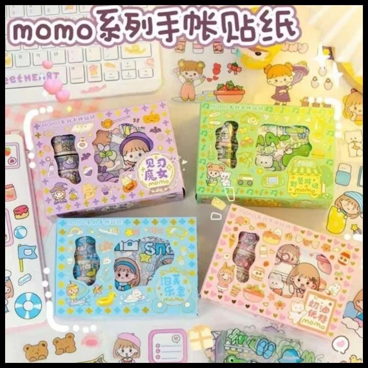 

DISKON STICKER MOMO SMALL SIZE ISI 10 CFC STIKER KAWAII LUCU SOLASI TAPE