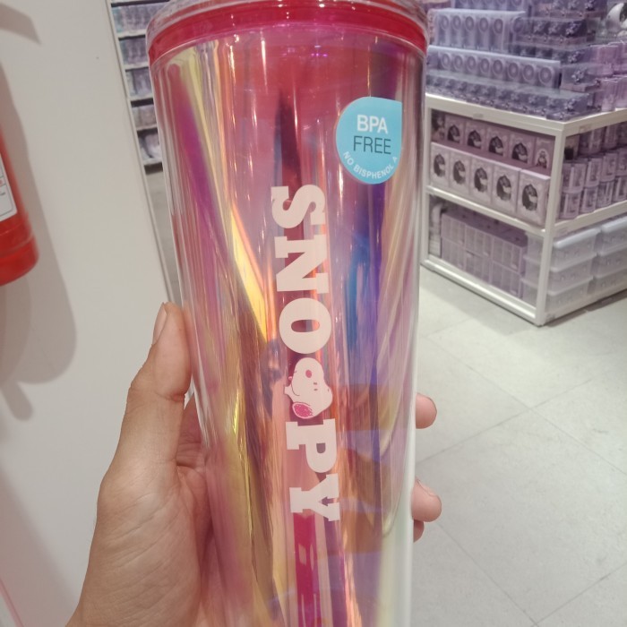 Botol Minum Snoopy Original - Miniso Snoopy Collection Plastic Bottle