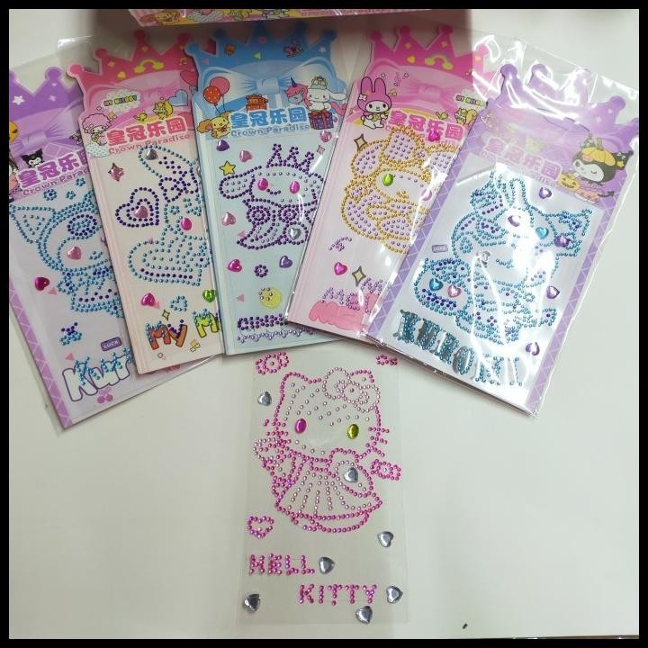 

GRATIS ONGKIR STICKER KRISTAL SANRIO TEMPEL HANDPHONE STICKER BLINK BLINK ACCESORIES DIAMOND STIKER STATIONERY