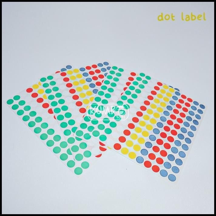 

DISKON COLOUR DOT LABLES/ COLOUR DOT STICKER BULAT STIKER
