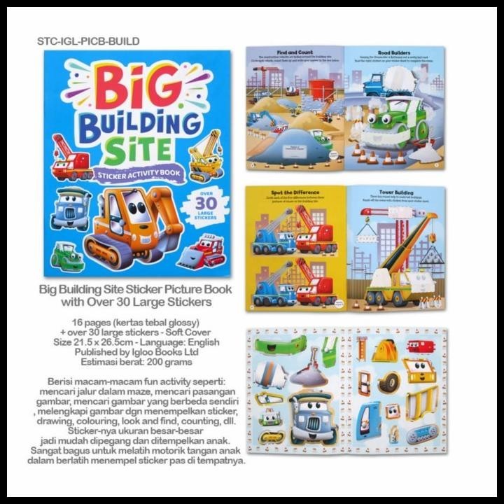 

BEST DEAL STICKER PICTURE BOOK WITH OVER 30 LARGE STICKERS SERIES