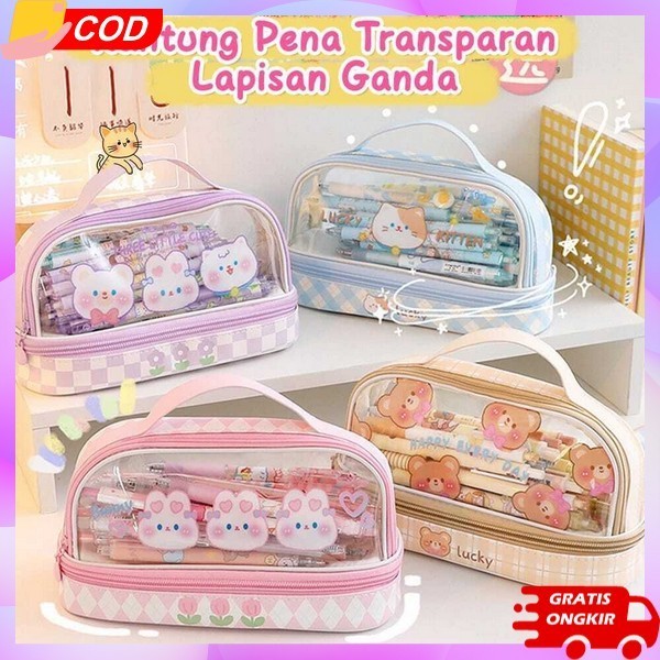 

Kotak Pencil Multifungsi Pouch Wadah Dosgrip Untuk Sekolah Pensil Pencil Case Cewek Cowok Disgrib Tempat Pensil Kotak Dusgrip Anak Laki Perempuan Korea Estetik Tepak Disgrip Murah Aesthatic Pengsil Lucu Korean Style Vira ( Mia ) K010 Kotak Pensil Tran