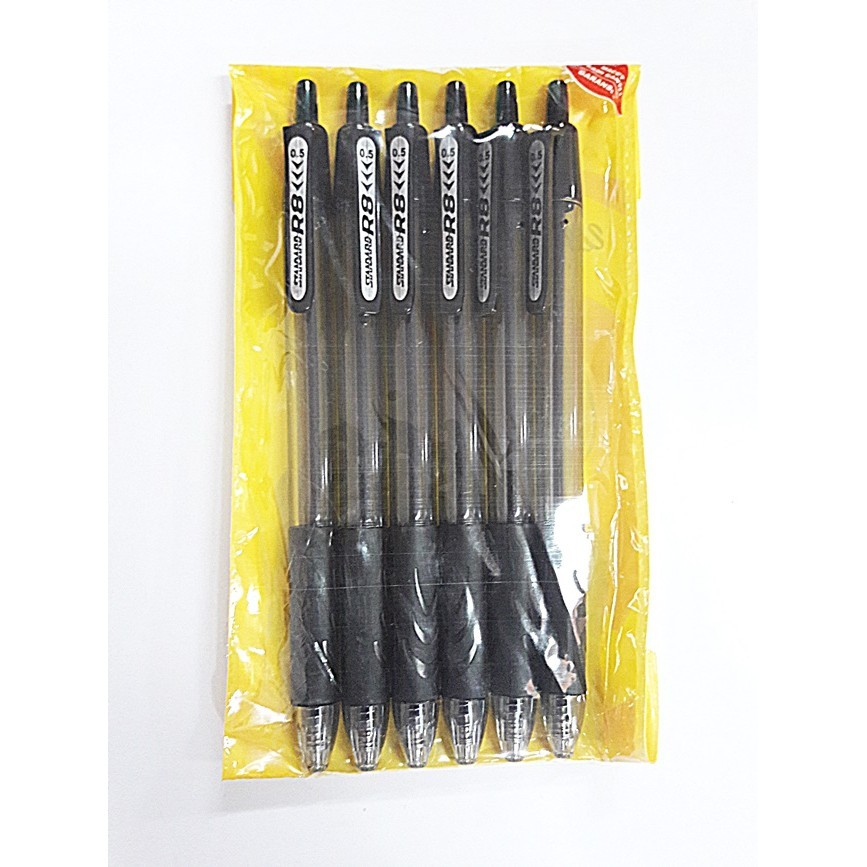 

Standard - Bolpen R8 Hitam Set Isi 6 Pcs