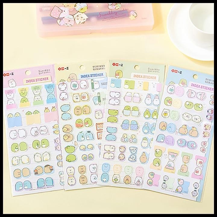 

TERBARU TOKKADO SUMIKKO KOJI BOOKMARK STICKER PEMBATAS BUKU PENANDA INDEX LUCU !!!