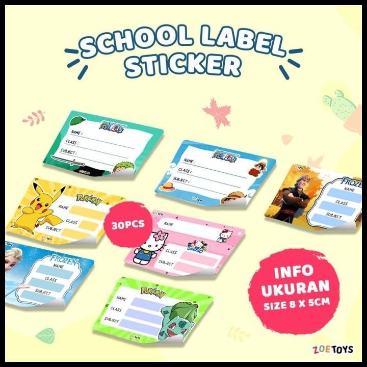 

BEST DEAL SHUKAKU STICKER LABEL SEKOLAH | LABEL TULIS NAMA BUKU PELAJARAN