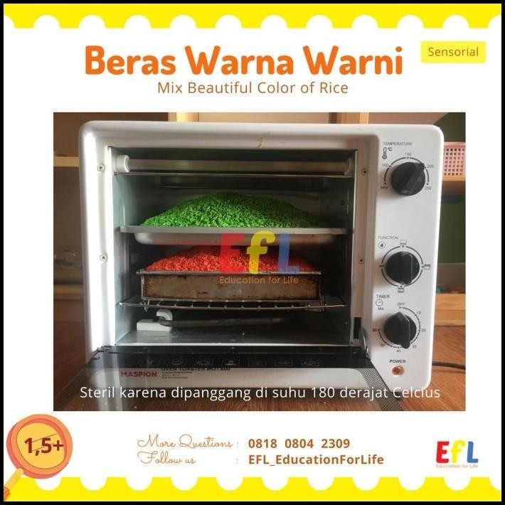 

GRATIS ONGKIR MONTESSORI BERAS WARNA WARNI ( RAINBOW ) 1 KG !!