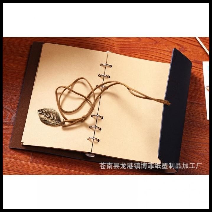 

DISKON BUKU CATATAN BINDER JURNAL RETRO LEAF KERTAS A6 - COVER KULIT - COFFEE !!!!!!!