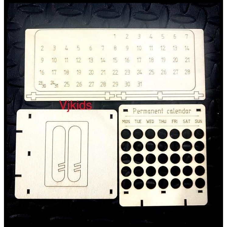 

HOT DEAL DIY PERMANENT KALENDAR KAYU UTK BELAJAR ANAK, BISA DISESUAIKAN DGN KEB