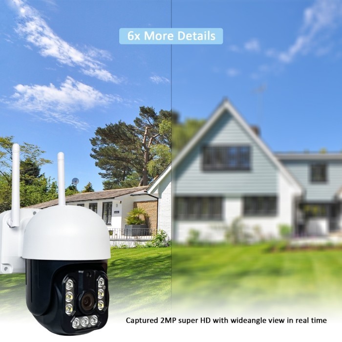 Cctv Outdoor V380 Smart Wifi Wireless / Cctv Outdoor V380