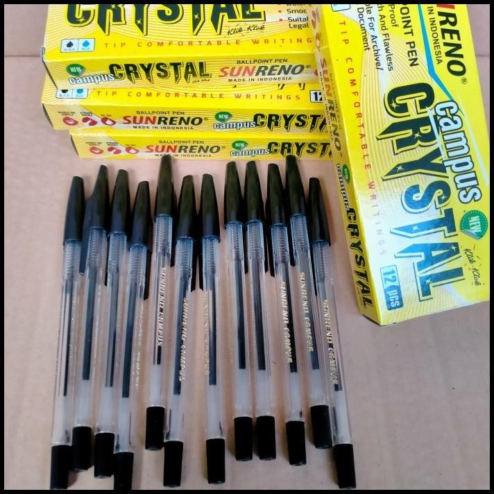 

DISKON 1 PACK BOLPEN PENA PEN CRYSTAL SEMI GEL PULPEN MURAH BAGUS ISI 12PCS !