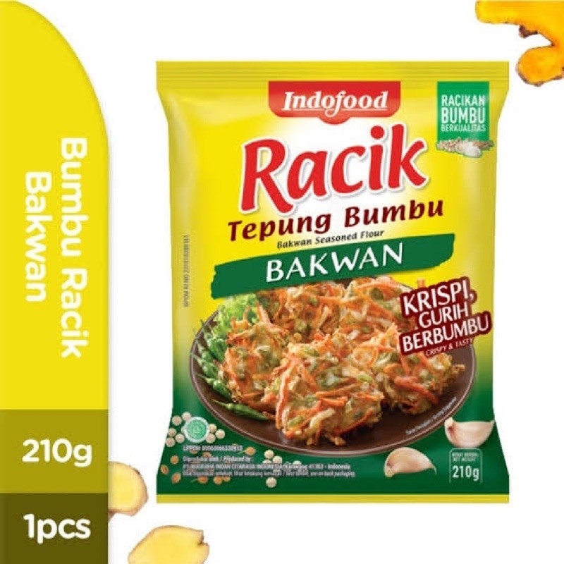 

Indofood Racik Tepung Bumbu Bakwan 210gram