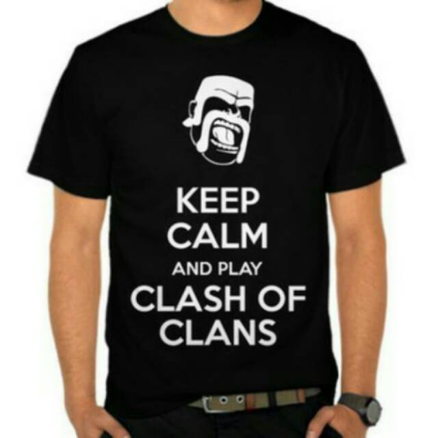 Kaos T Shirt Pria Coc Clash Clan
