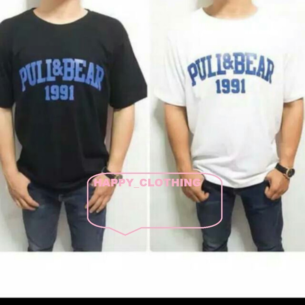 Kaos T Shirt Pria Pull And Bear