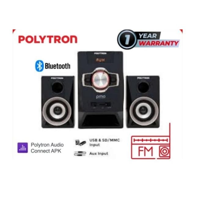 Baru Speaker Hometheater Polytron Pma-9321 Speaker Bluetooth, Usb, Fm Radio
