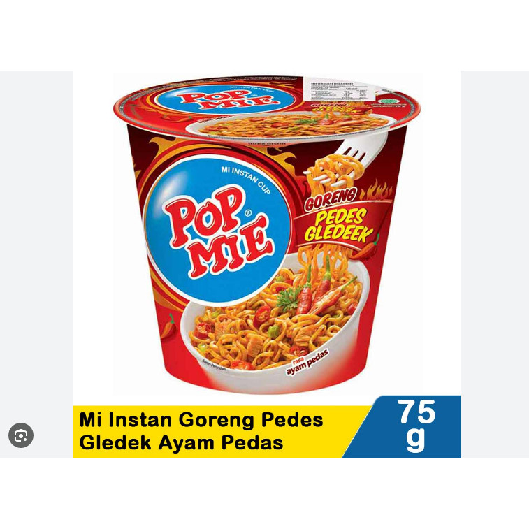 

Pop Mie Pedas Gledek Ayam Pedas Original