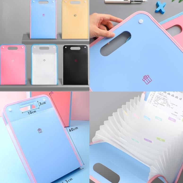 

Ez23 cute multi layer folder map organizer tempat penyimpanan file kertas paper organizer Original