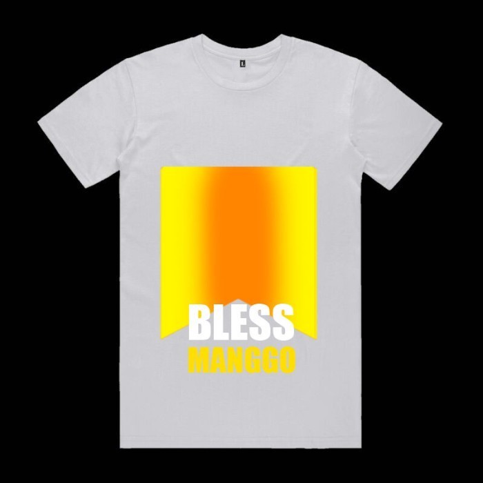HQm Kaos Putih Bless Manggo O8B