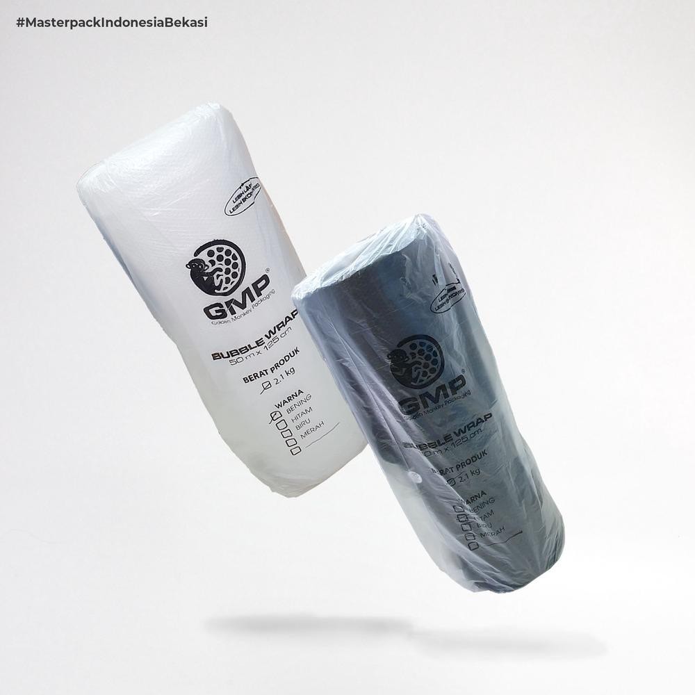 

PJJ-1621 Bubble Wrap GMP 125 cm x 50 meter Bening Hitam Original