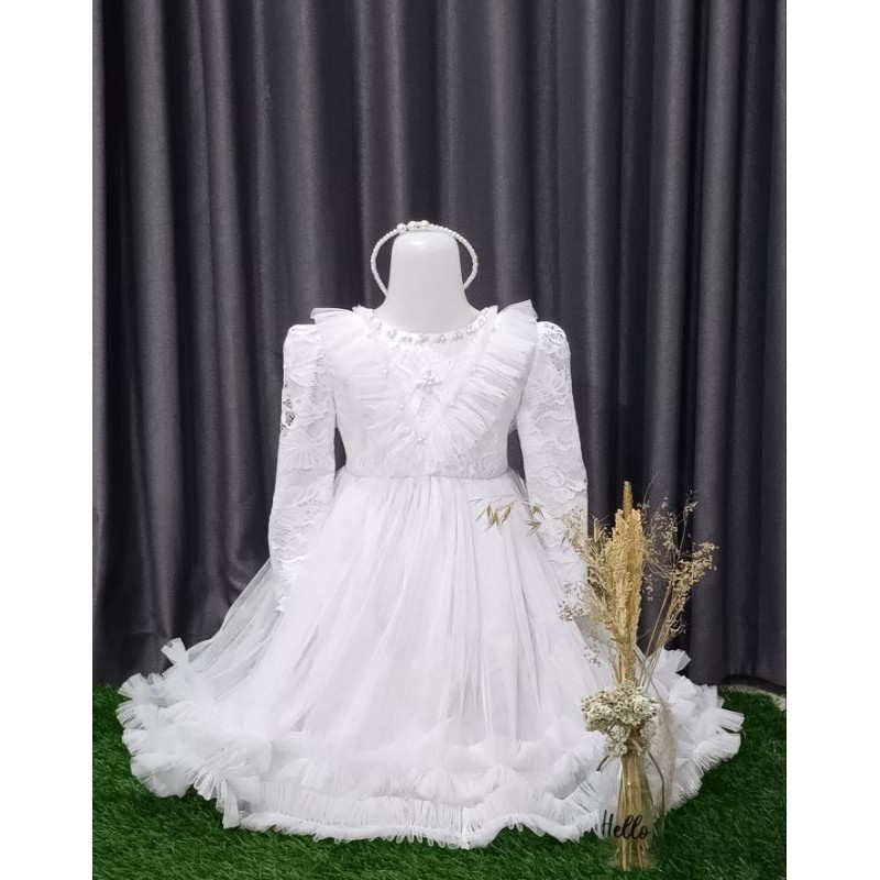 Promo Mega Sale 5.5 // GAUN PESTA ANAK ARSY GAUN GAMIS ANAK USIA 1-12 TAHUN BAHAN BRUKAT TULE MEWAH