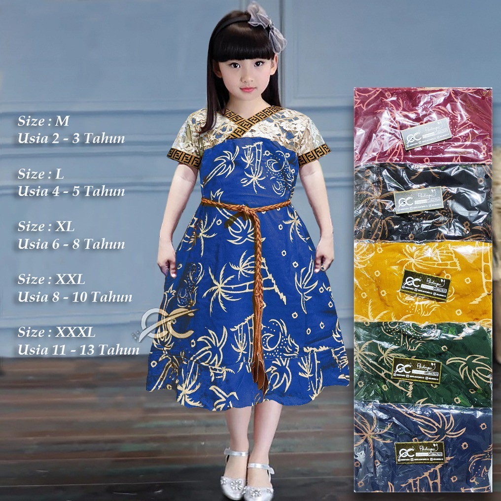 Promo Mega Sale 5.5 // COD Homedress Anak Daster Renda Brokat Motif Kelapa Free Belt Rempel Bawah