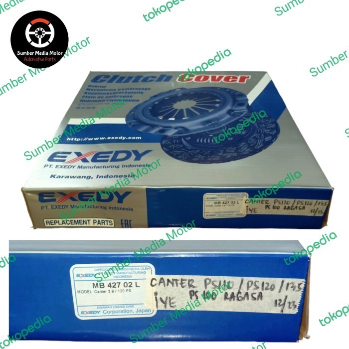 New Exedy Dekrup Clutch Cover Mb42702L Canter Ps110, Colt Ps120, Ps135 Produk Berkualitas