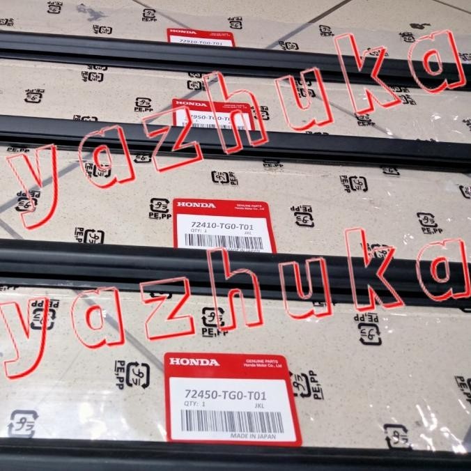 PELIPIT PLIPIT KARET KACA LUAR HONDA JAZZ RS GE8 2008-2013 ORI JAPAN