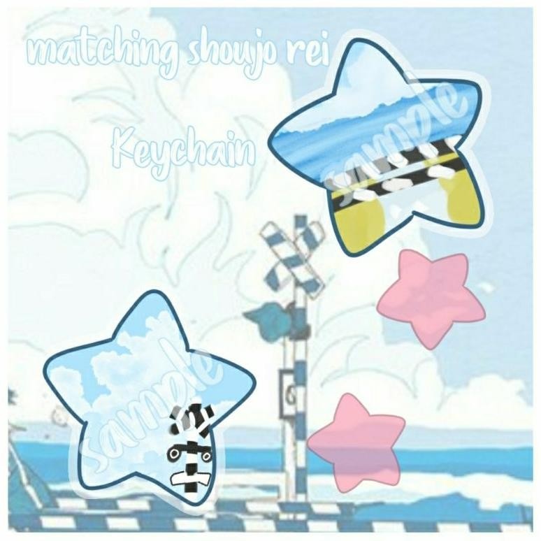 CR - shoujo rei matching star keychain (project sekai , vocaloid , bang dream) TERLARIS