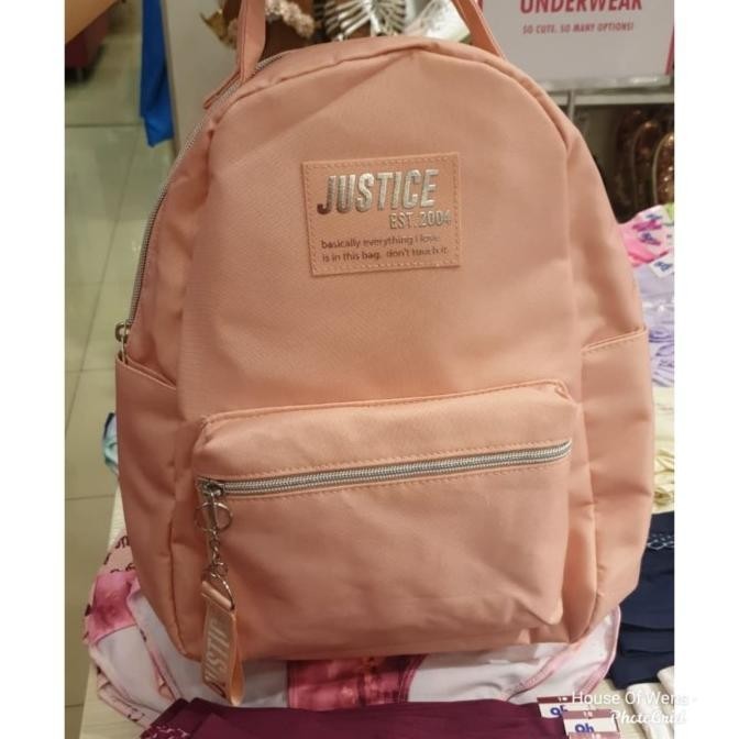 New Justice Medium Casual Backpack - Sporty Backpack - Tas Justice Original