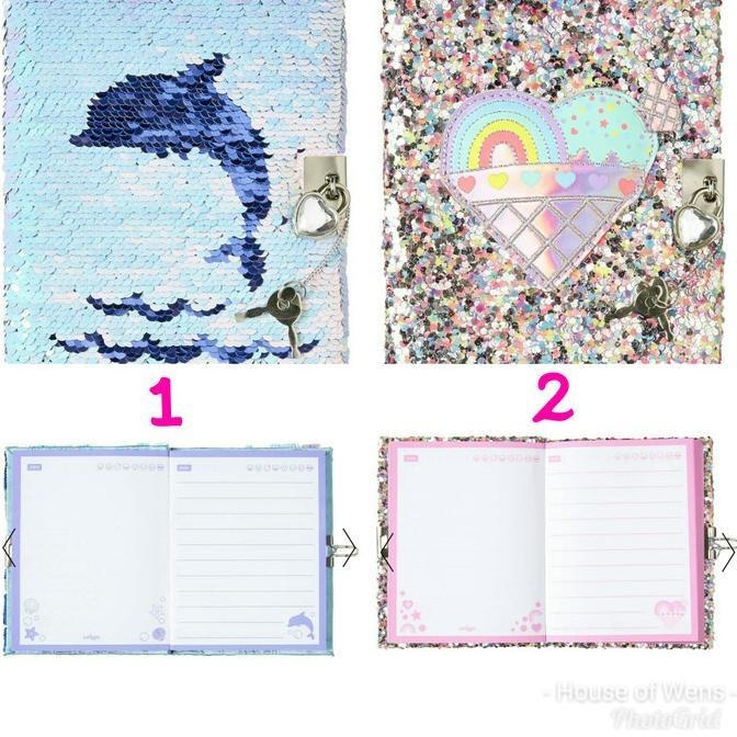 

Smiggle Dreamy Small Lockable Notebook - Diary Smiggle Terbaik