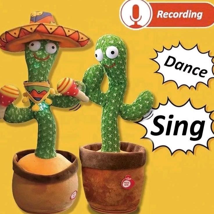 SPECIAL Boneka Kaktus Goyang / Mainan Kaktus Bergoyang/Kaktus Bergoyang Dancing jg-8