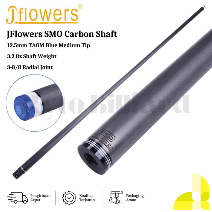 JFLOWERS SMO CARBON SHAFT SHAFT BILLIARD CARBON - RYTO BILLIARD