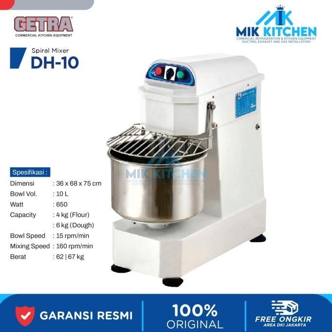 GETRA Spiral Mixer DH-10 / DH 10 / DH10