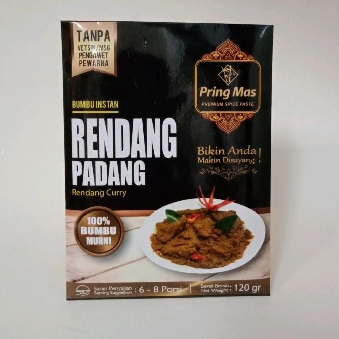 

PRING MAS BUMBU INSTAN RENDANG PADANG 120 GR MBS